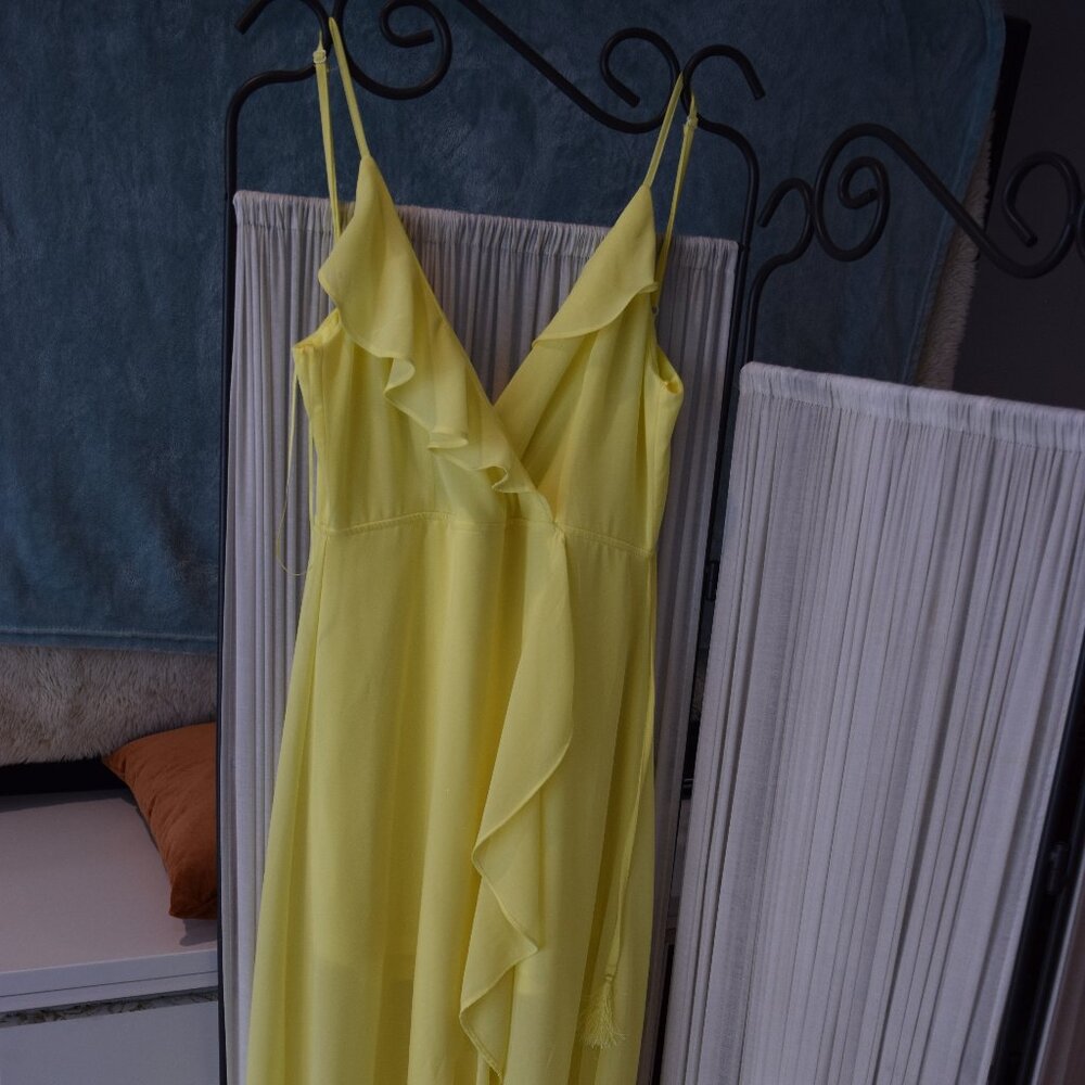 Yellow Fashon Nova "Grow Matter What" Dress